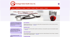 Desktop Screenshot of heritagehomehealthcare.us