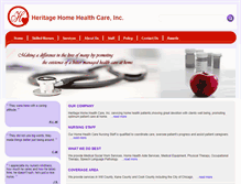 Tablet Screenshot of heritagehomehealthcare.us